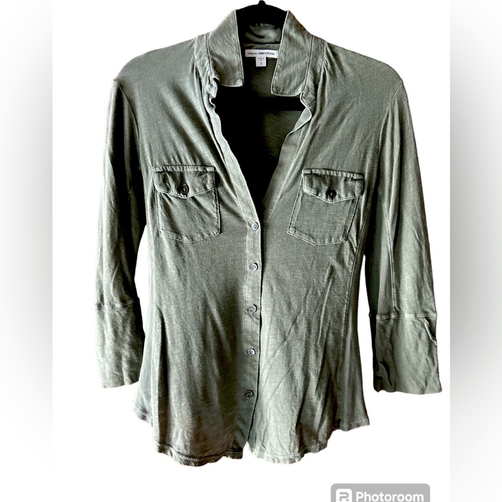 James Perse gray top size 3